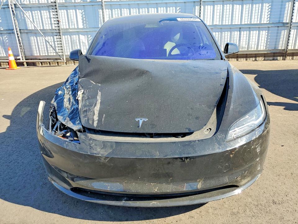 2025 Tesla Model 3 VIN 5YJ3E1EA9SF981987 COPART salvage auction — FRONT END, Salvage Title, sold $12,200 on 2026-07-13 (photo 5)