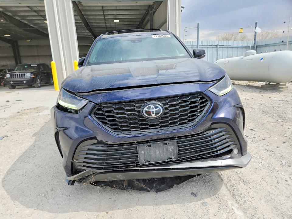 2022 Toyota Highlander VIN 5TDJZRBH8NS199921 COPART salvage auction — FRONT END, Id - Salvage Certificate Of Title, sold $13,600 on 2026-07-14 (photo 5)