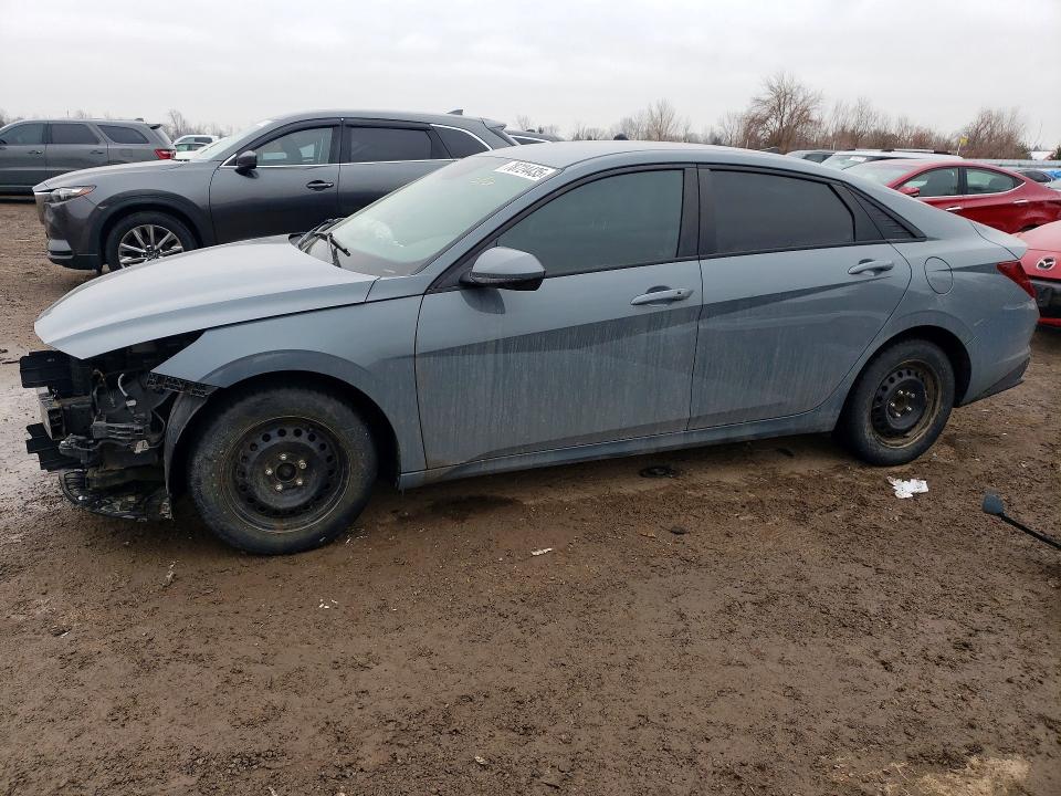 2022 Hyundai Elantra VIN KMHLM4AG7NU229694 COPART salvage auction — FRONT END, Salvage Title, sold $4,050 on 2026-07-14 (photo 1)