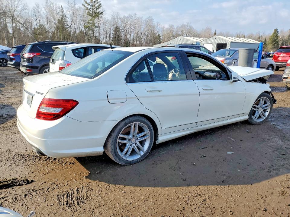 2012 Mercedes-benz C-klasse VIN WDDGF8FB0CF916799 COPART salvage auction — FRONT END, On - Permit Salvage, sold $700 on 2026-08-20 (photo 3)