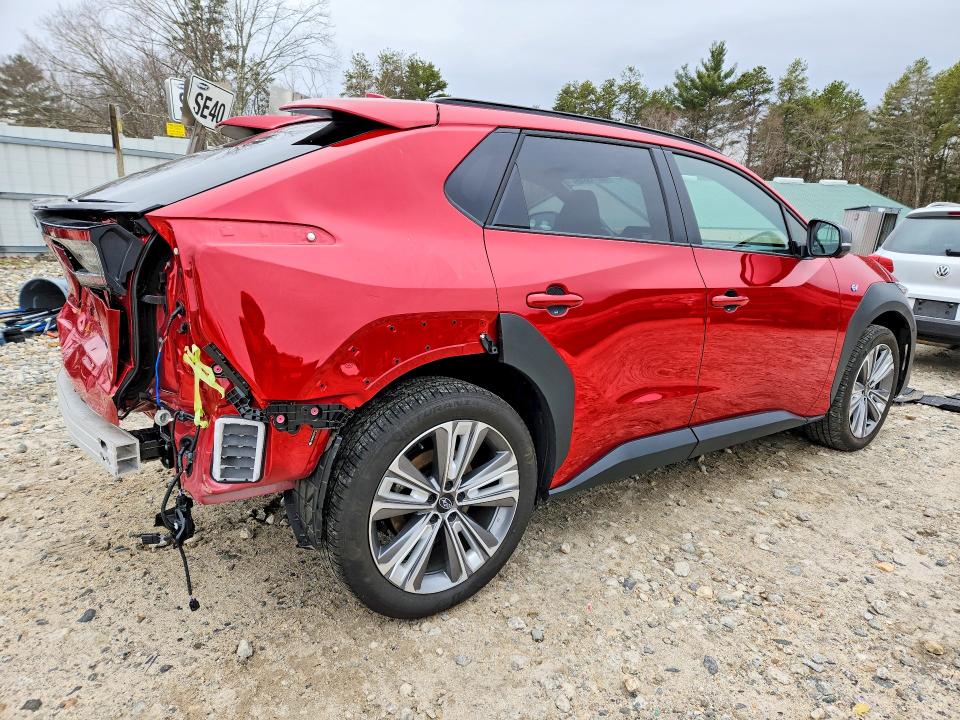 2024 Subaru Solterra VIN JTMABABA2RA072738 COPART salvage auction — REAR END, Ma - Cert Of Title-Salvage, sold $9,500 on 2026-07-08 (photo 3)