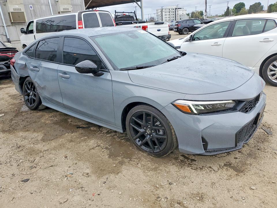2025 Honda Civic VIN 2HGFE2F56SH583667 COPART salvage auction — REAR END, Ca - Salvage Certificate, sold $9,500 on 2026-07-02 (photo 4)