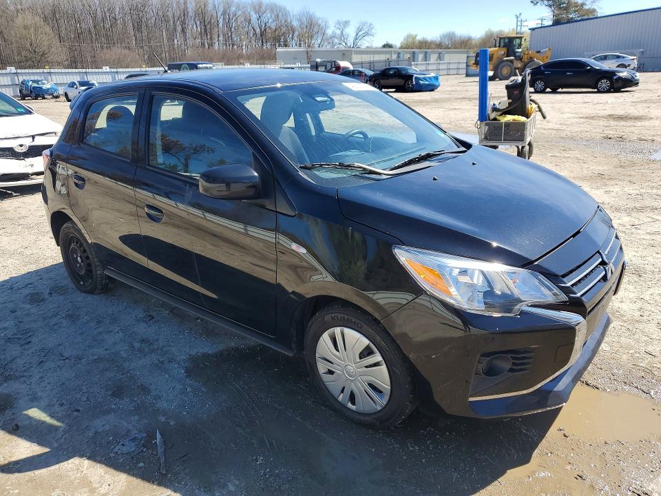 2024 Mitsubishi Mirage VIN ML32AUHJ9RH037592 COPART salvage auction — SIDE, Va - Cert Of Title - Salvage, sold $3,100 on 2026-07-14 (photo 4)