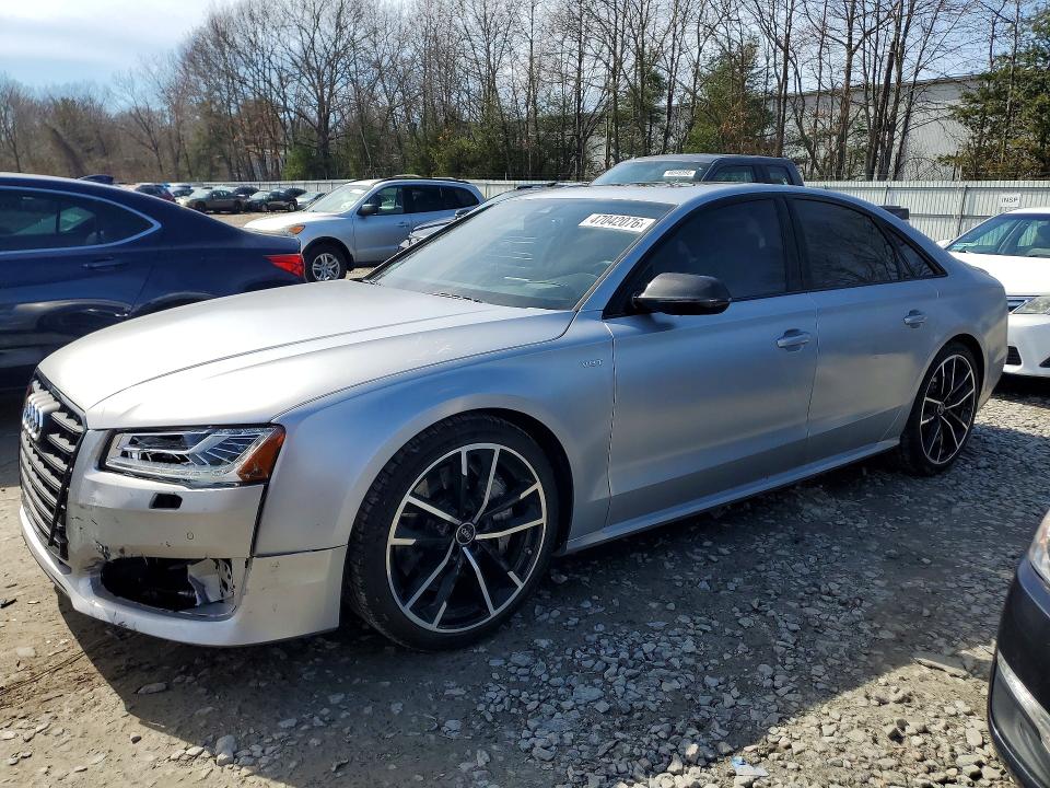 2017 Audi S8 VIN WUAJ5AFD0HN900064 COPART salvage auction — FRONT END, MA, sold $24,000 on 2026-08-06 (photo 1)