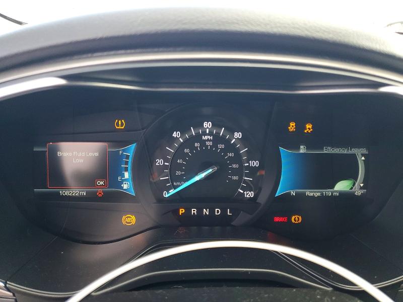 2020 Ford Fusion VIN 3FA6P0LU0LR135834 COPART salvage auction — REAR END, Salvage Title, sold $850 on 2026-07-21 (photo 9)