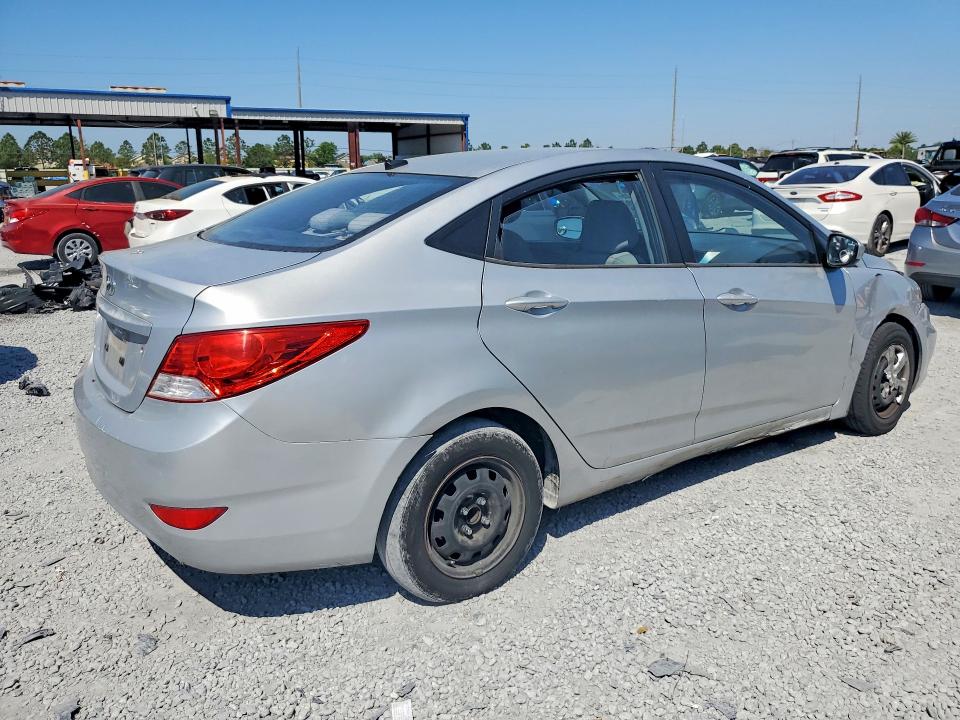 2013 Hyundai Accent VIN KMHCT4AE2DU394617 COPART salvage auction — FRONT END, FL - CERT OF TITLE SLVG REBUILDABLE, sold $600 on 2026-07-31 (photo 3)