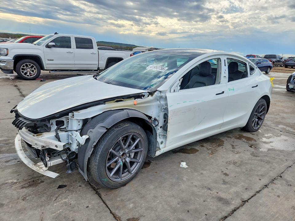 2021 Tesla Model 3 VIN 5YJ3E1EA3MF060528 COPART salvage auction — REAR END, Tx - Salvage Vehicle Title, sold $4,650 on 2026-07-20 (photo 1)
