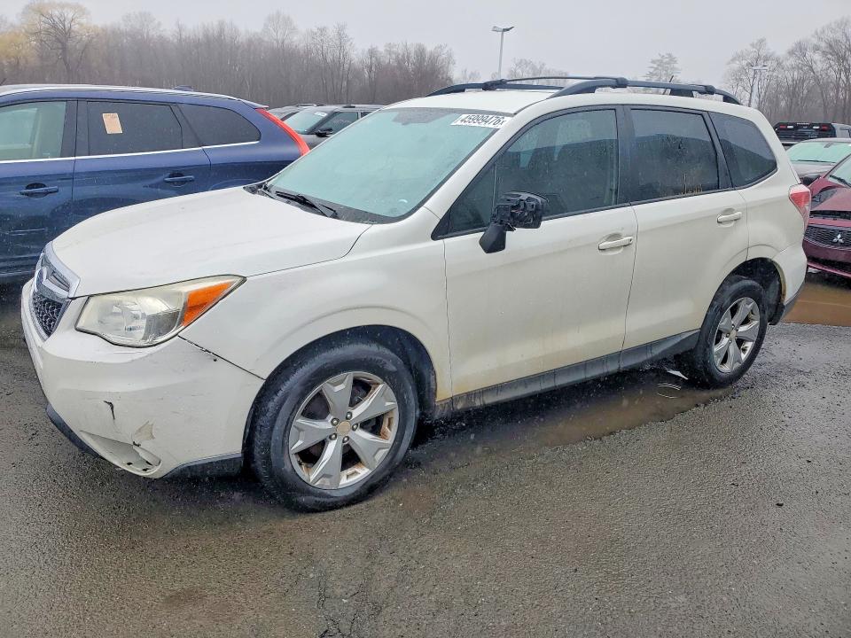 2015 Subaru Forester VIN JF2SJABCXFH470003 COPART salvage auction — FRONT END, Wv - Certificate Of Title, sold $2,500 on 2026-07-21 (photo 1)