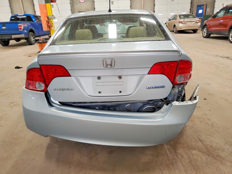 2008 Honda Civic hybrid VIN JHMFA36228S010478 COPART salvage auction — REAR END, Mn - Certificate Of Title, sold $875 on 2026-07-28 (photo 6)