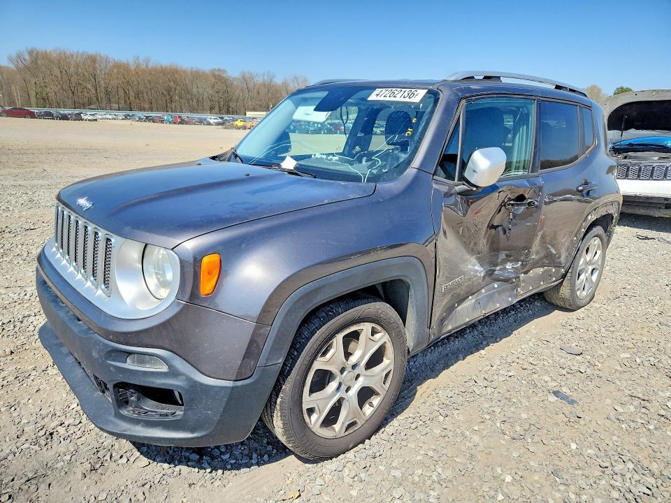 2016 Jeep Renegade VIN ZACCJADT6GPC54904 COPART salvage auction — SIDE, AR - CERT OF TITLE-SALVAGE, sold $500 on 2026-07-13 (photo 1)