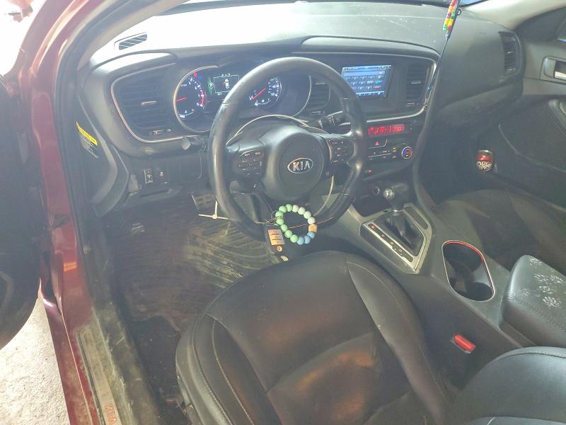 2014 Kia Optima VIN 5XXGR4A67EG333848 COPART salvage auction — REAR END, Ky - Bill Of Sale/Part Only/No Titl, sold $500 on 2026-07-06 (photo 8)