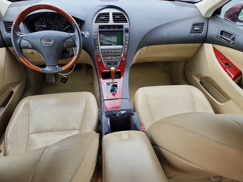 2008 Lexus ES VIN JTHBJ46G982159213 COPART salvage auction — REAR END, Or - Salvage Title Certificate, sold $1,100 on 2026-07-20 (photo 8)