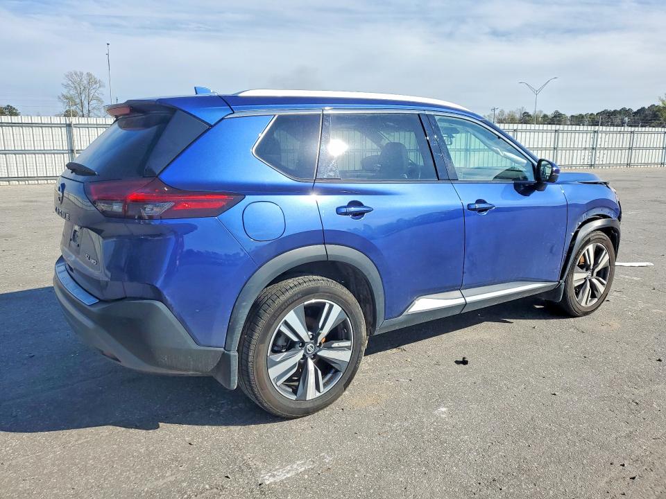 2021 Nissan Rogue VIN JN8AT3CB6MW238629 COPART salvage auction — FRONT END, Nc - Salvage Certificate Of Title, sold $850 on 2026-07-28 (photo 3)