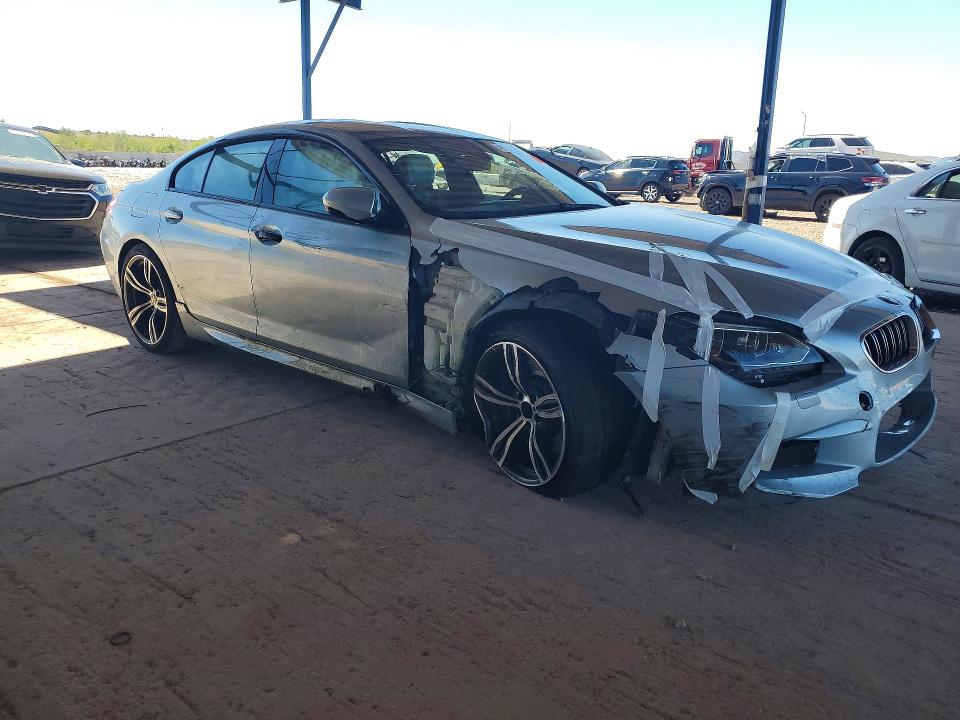 2015 BMW M6 gran coupe VIN WBS6C9C53FD467520 COPART salvage auction — FRONT END, Az - Cert Of Title - Salvage, sold $13,400 on 2026-07-15 (photo 4)