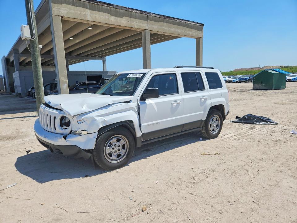 2015 Jeep Liberty (patriot) VIN 1C4NJPBA2FD281415 COPART salvage auction — FRONT END, Fl - Cert Of Title Slvg Rebuildable, sold $550 on 2026-07-09 (photo 1)