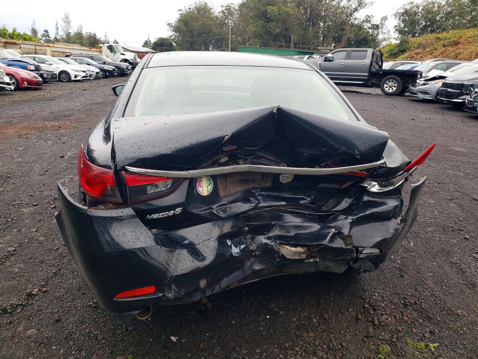 2015 Mazda 6 VIN JM1GJ1U51F1186092 COPART salvage auction — REAR END, Hi - Certificate Of Salvage, sold $1 on 2026-07-20 (photo 6)