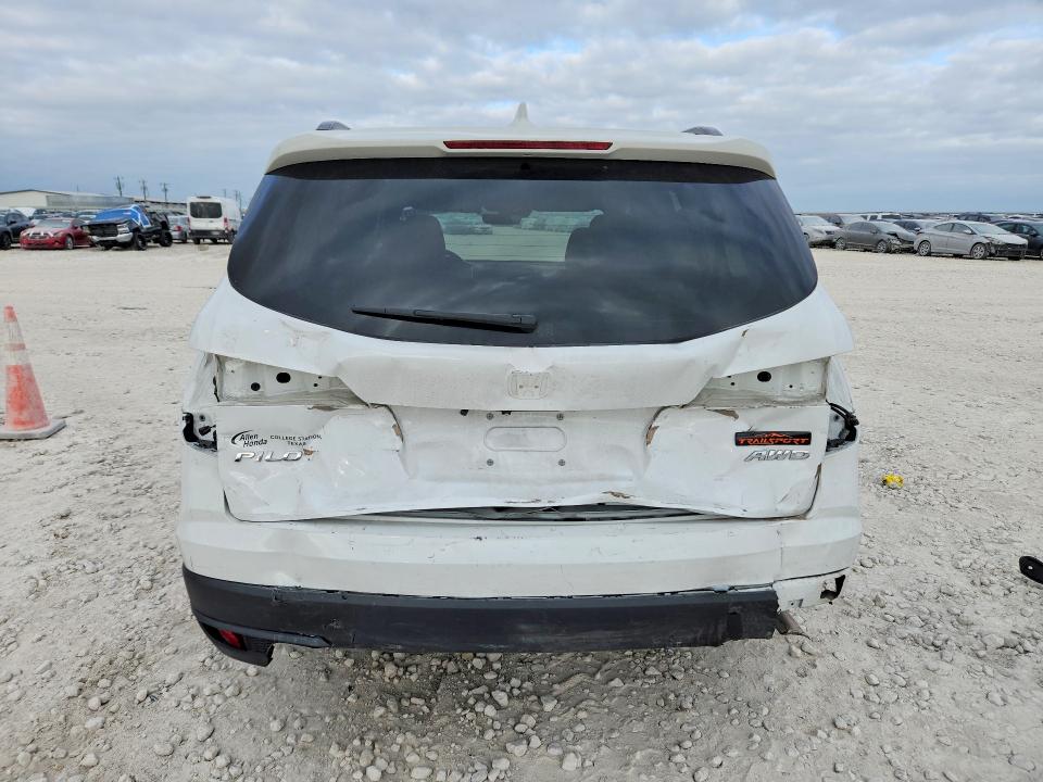 2022 Honda Pilot VIN 5FNYF6H87NB077875 COPART salvage auction — REAR END, Tx - Salvage Vehicle Title, sold $14,300 on 2026-07-02 (photo 6)