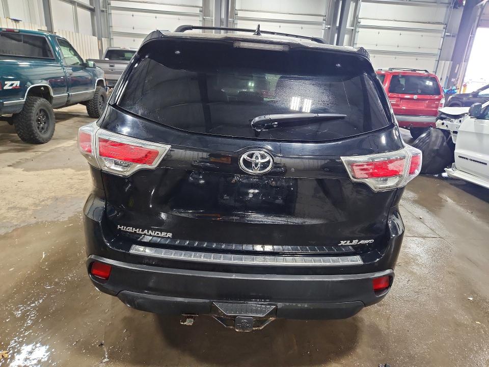 2016 Toyota Highlander VIN 5TDJKRFH1GS266120 COPART salvage auction — FRONT END, Mn - Cert Of Title-Salvage, sold $6,000 on 2026-07-16 (photo 6)