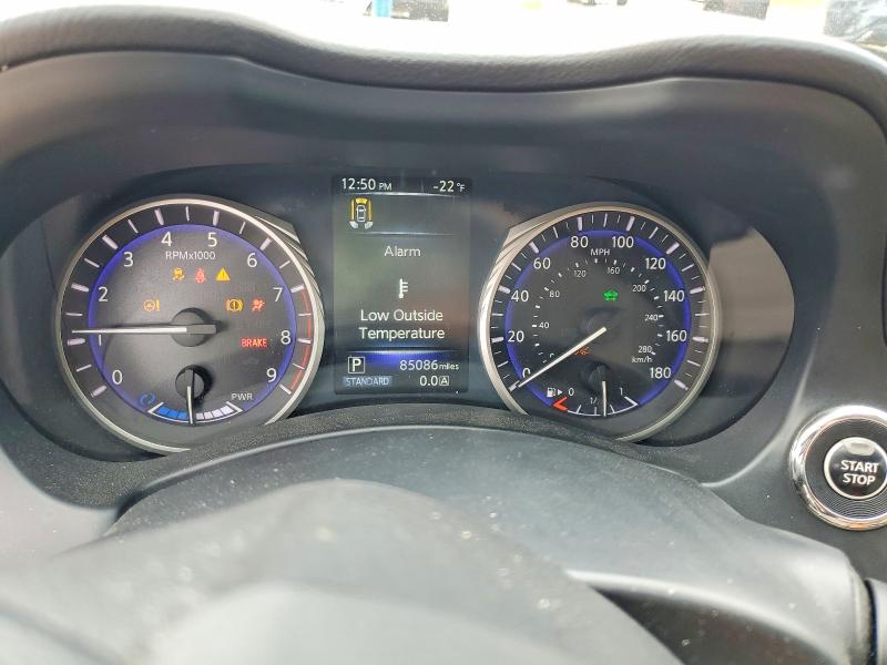 2014 Infiniti Q50 VIN JN1AV7AR8EM702419 COPART salvage auction — FRONT END, TX - SALVAGE VEHICLE TITLE, sold $2,250 on 2026-07-02 (photo 9)