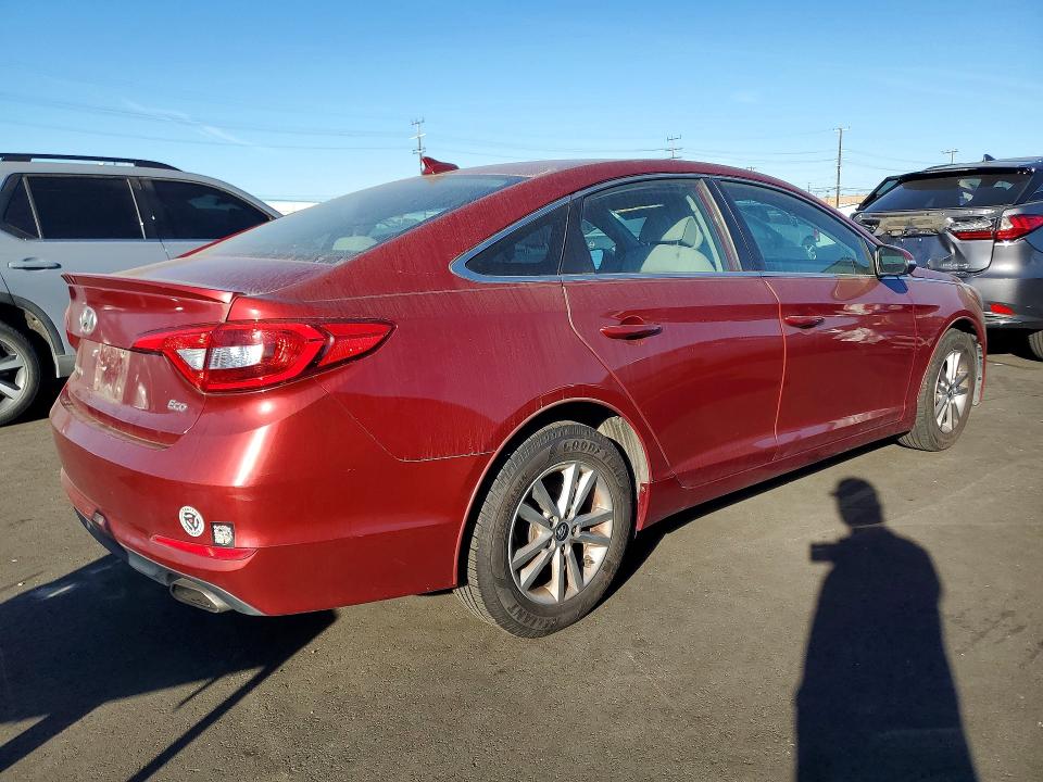 2016 Hyundai Sonata VIN 5NPE24AA1GH432401 COPART salvage auction — MECHANICAL, Ca - Dis/Dlr/Exp Only Clean Title, sold $1,450 on 2026-08-03 (photo 3)