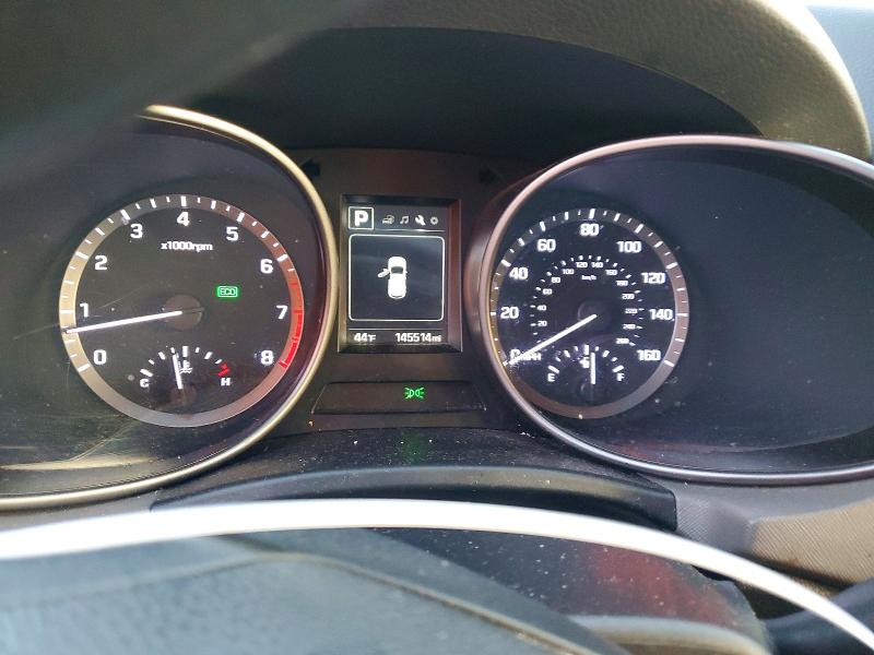 2016 Hyundai Santa fe VIN KM8SMDHF1HU175483 COPART salvage auction — REAR END, Id - Salvage Certificate Of Title, sold $2,350 on 2026-07-08 (photo 9)