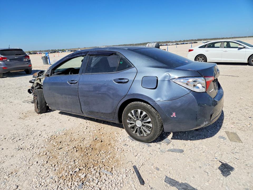 2016 Toyota Corolla VIN 5YFBURHE9GP399833 COPART salvage auction — FRONT END, Tx - Salvage Vehicle Title, sold $1,650 on 2026-07-30 (photo 2)