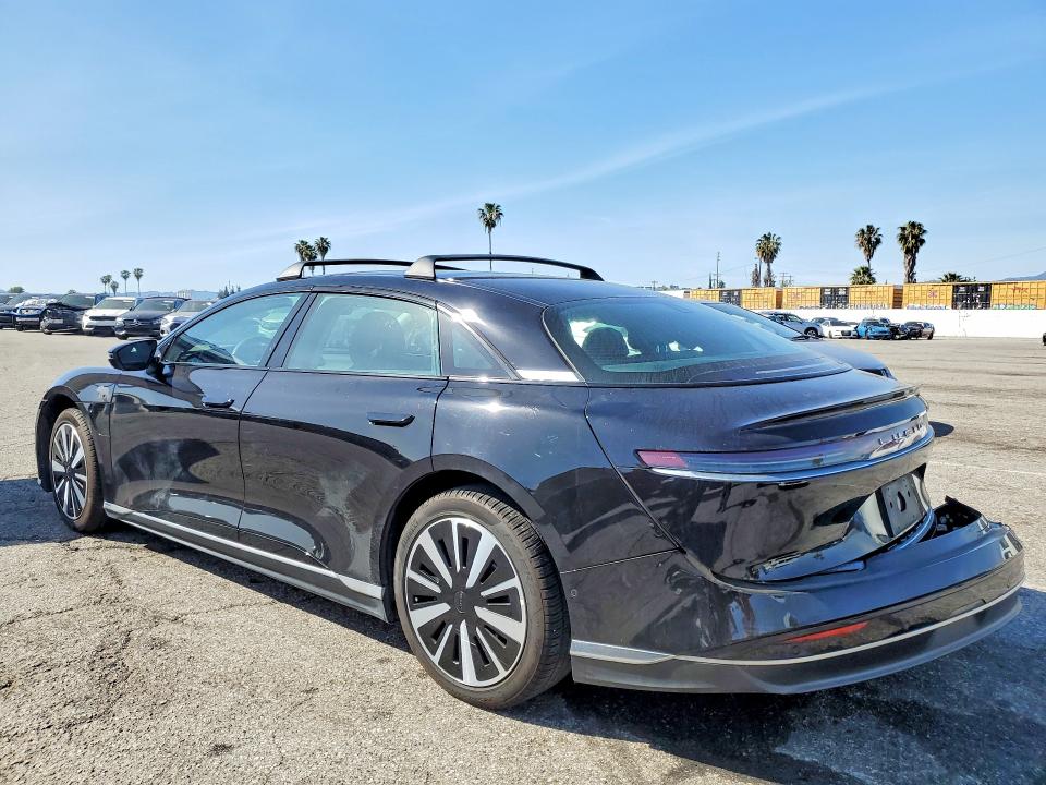 2025 Lucid Air VIN 50EA1PGA6SA007701 COPART salvage auction — REAR END, Ca - Salvage Certificate, sold $14,100 on 2026-07-14 (photo 2)