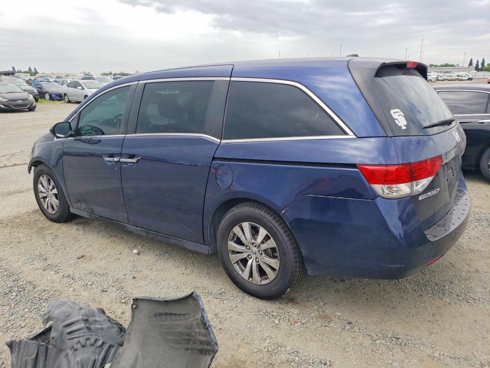 2016 Honda Odyssey VIN 5FNRL5H66GB041121 COPART salvage auction — FRONT END, Ca - Salvage Certificate, sold $15 on 2026-07-09 (photo 2)
