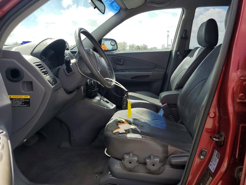 2005 Hyundai Tucson VIN KM8JN72D35U229069 COPART salvage auction — FRONT END, FL - CERT OF TITLE SLVG REBUILDABLE, sold $575 on 2026-07-17 (photo 7)