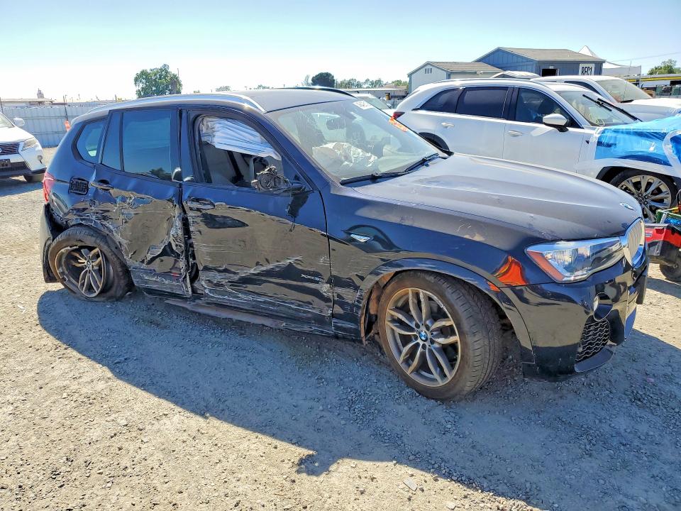 2017 BMW X3 VIN 5UXWX7C53H0U41332 COPART salvage auction — SIDE, CA - SALVAGE CERTIFICATE, sold $2,800 on 2026-07-14 (photo 4)