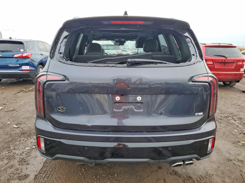 2025 Kia Telluride VIN 5XYP5DGC7SG615925 COPART salvage auction — HAIL, Wv - Salvage Certificate, sold $1,500 on 2026-07-27 (photo 6)
