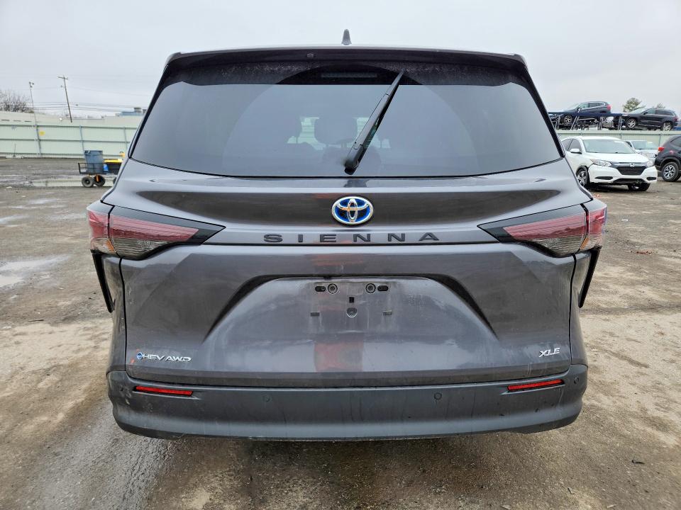 2025 Toyota Sienna VIN 5TDYSKFC4SS181260 COPART salvage auction — FRONT END, Pa - Certificate Of Salvage, sold $6,200 on 2026-07-14 (photo 6)