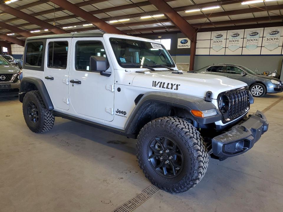 2025 Jeep Wrangler / VIN 1C4PJXDG3SW627545 COPART salvage auction — MINOR DENT/SCRATCHES, MA - CERTIFICATE OF TITLE, sold $22,750 on 2026-07-07 (photo 4)