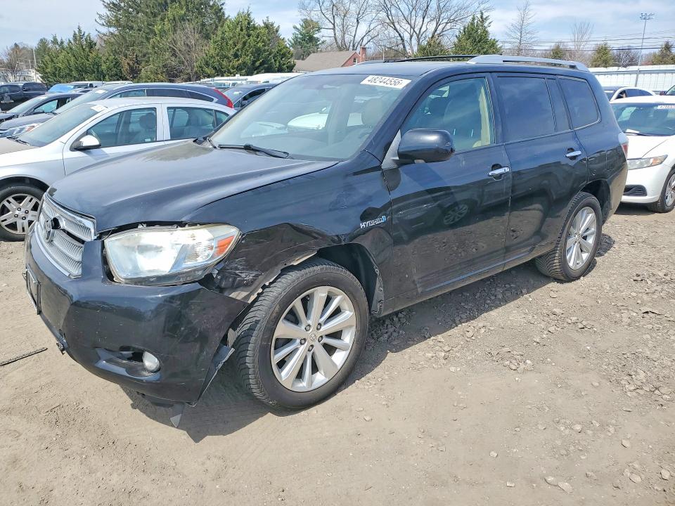 2010 Toyota Highlander VIN JTEJW3EH6A2045092 COPART salvage auction — FRONT END, Md - Cert Of Salvage > 75% Damage, sold $3,200 on 2026-07-13 (photo 1)
