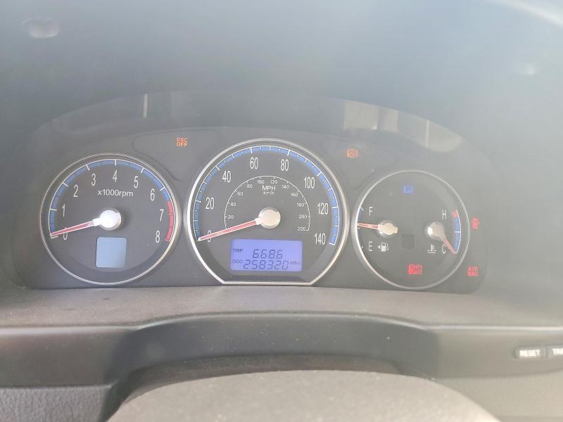 2007 Hyundai Santa fe VIN 5NMSG13D17H049727 COPART salvage auction — FRONT END, Az - Cert Of Title - Salvage, sold $250 on 2026-07-10 (photo 9)