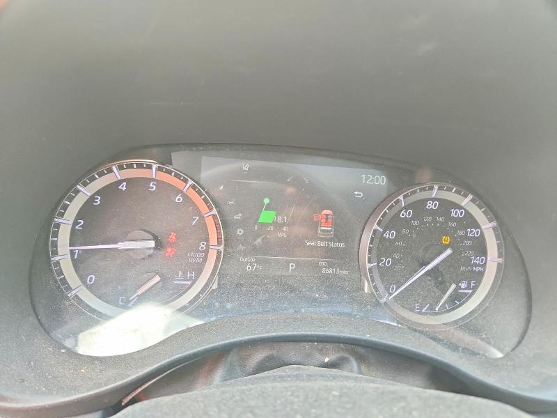 2022 Toyota Highlander VIN 5TDJZRBH8NS199921 COPART salvage auction — FRONT END, Id - Salvage Certificate Of Title, sold $13,600 on 2026-07-14 (photo 9)