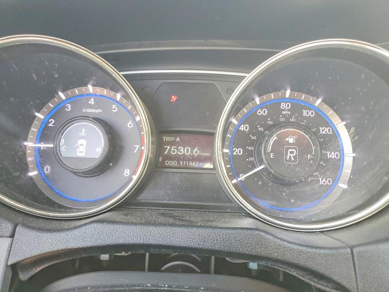 2013 Hyundai Sonata VIN 5NPEB4ACXDH624753 COPART salvage auction — FRONT END, Tx - Salvage Vehicle Title, sold $825 on 2026-07-17 (photo 9)