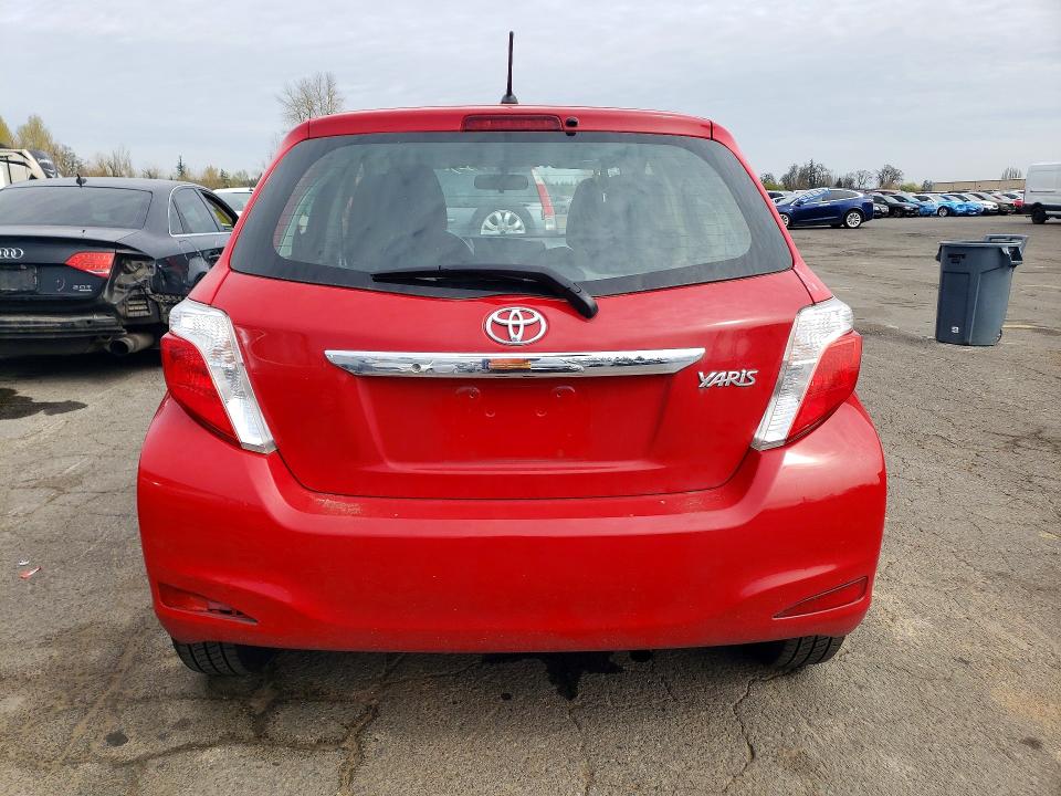 2012 Toyota Yaris VIN JTDKTUD36CD526819 COPART salvage auction — FRONT END, Or - Lien Papers Salvage, sold $250 on 2026-07-27 (photo 6)