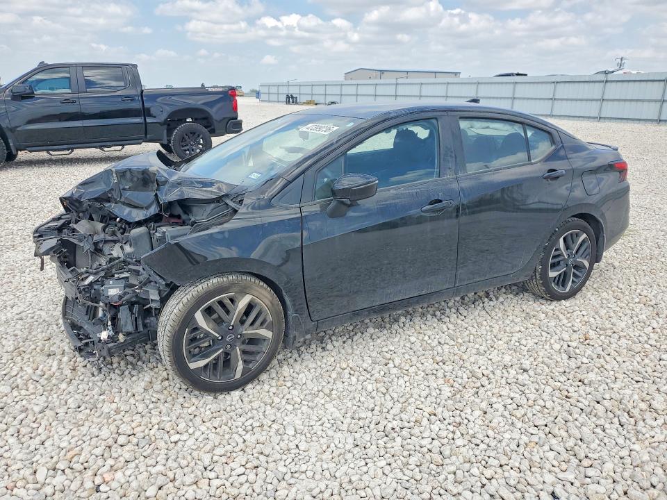 2023 Nissan Versa VIN 3N1CN8FV1PL824797 COPART salvage auction — FRONT END, Tx - Salvage Vehicle Title, sold $2,250 on 2026-07-02 (photo 1)