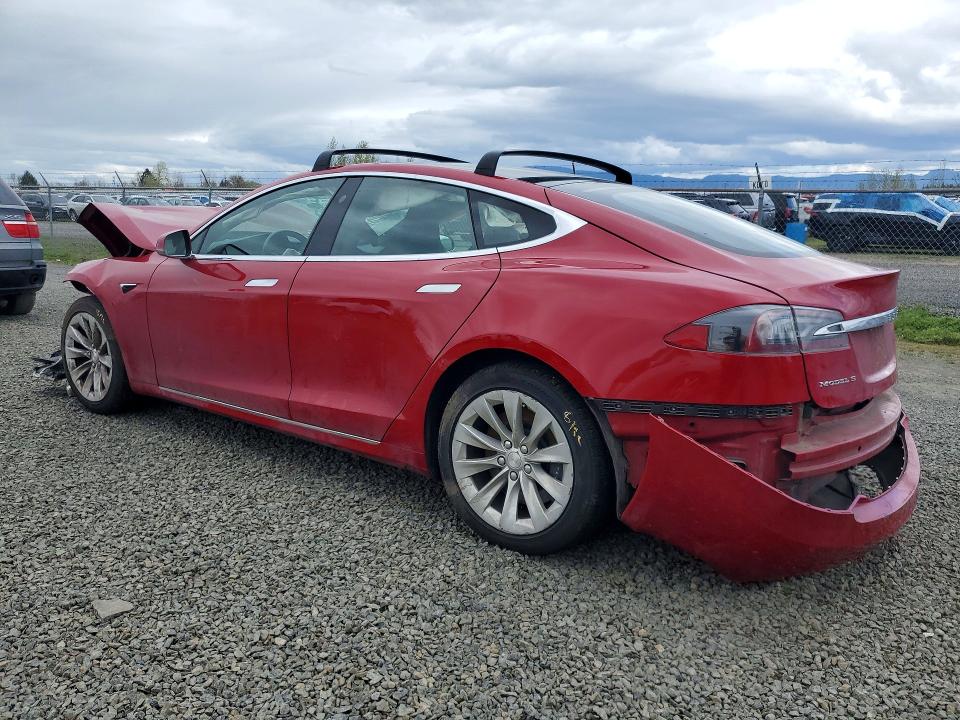 2018 Tesla Model s VIN 5YJSA1E25JF259849 COPART salvage auction — FRONT END, Or - Lien Papers Salvage, sold $4,750 on 2026-07-14 (photo 2)