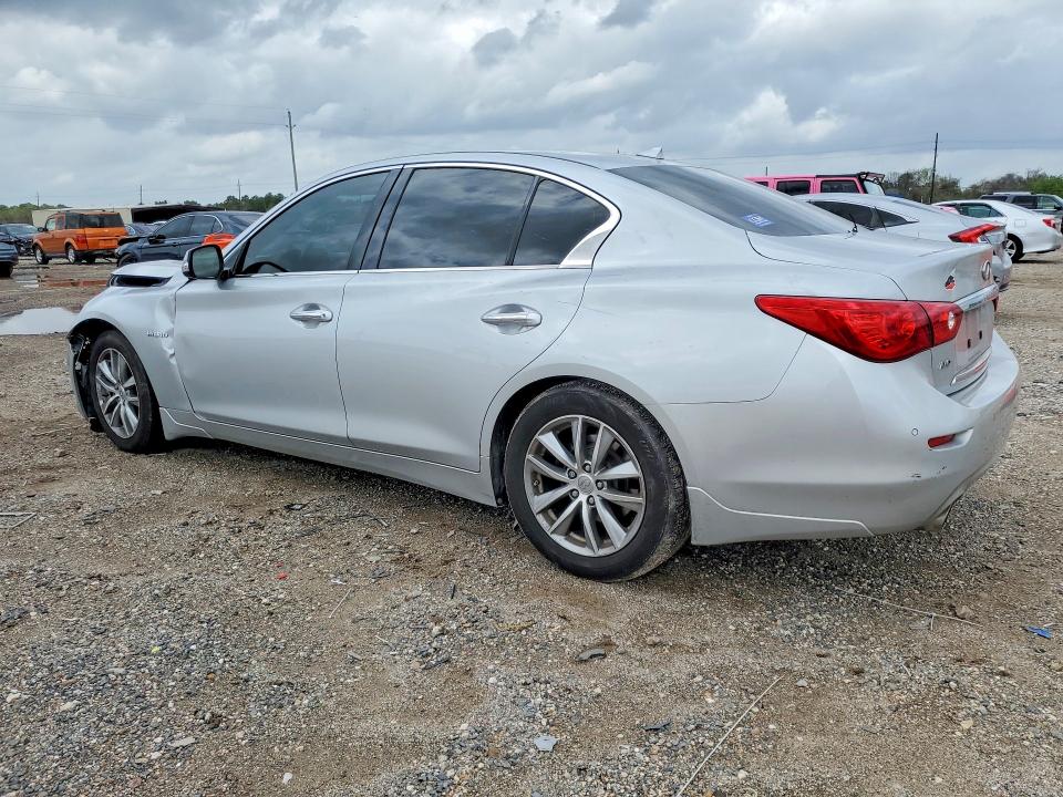 2014 Infiniti Q50 VIN JN1AV7AR8EM702419 COPART salvage auction — FRONT END, TX - SALVAGE VEHICLE TITLE, sold $2,250 on 2026-07-02 (photo 2)