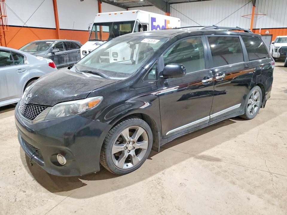 2014 Toyota Sienna VIN 5TDXK3DC3ES489125 COPART salvage auction — FRONT END, Ab - Bos - Salvage, sold $4,250 on 2026-07-07 (photo 1)