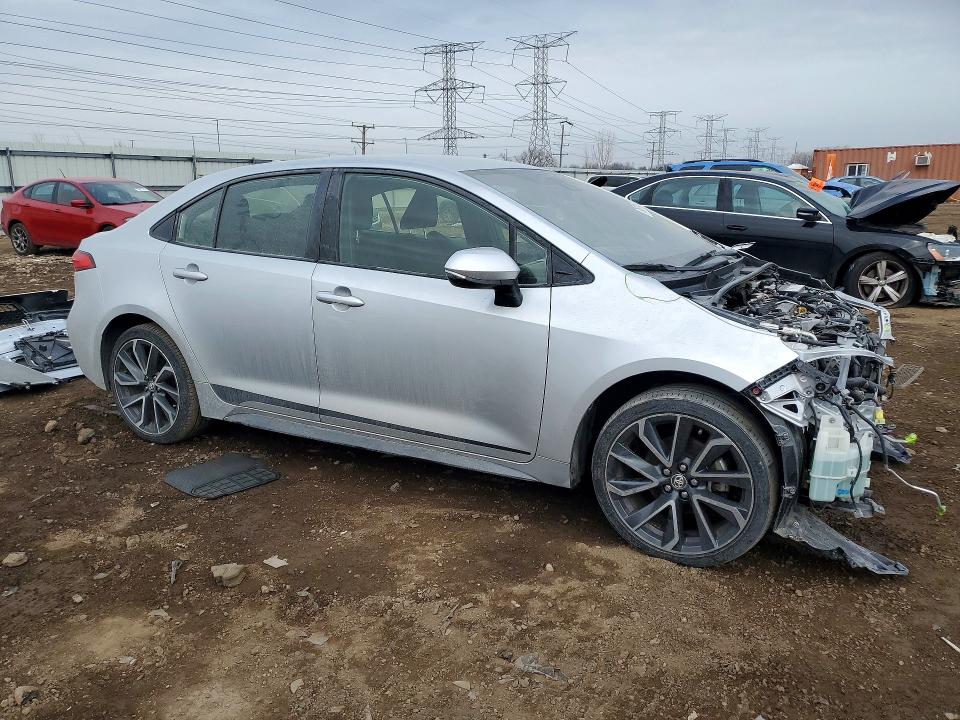 2022 Toyota Corolla VIN JTDS4MCE5N3509017 COPART salvage auction — FRONT END, Il - Salvage Certificate, sold $4,350 on 2026-07-16 (photo 4)