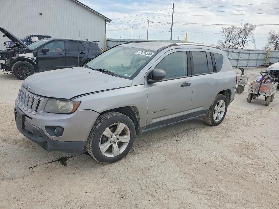 2014 Jeep Compass VIN 1C4NJCBB0FD110714 COPART salvage auction — FRONT END, Ia - Cert Of Title-Salvage Title, sold $1,950 on 2026-07-10 (photo 1)