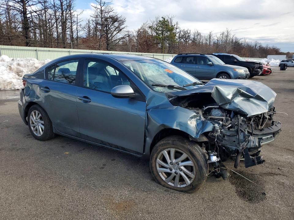 2012 Mazda 3 VIN JM1BL1W86C1597138 COPART salvage auction — FRONT END, Salvage Title, sold $400 on 2026-07-08 (photo 4)