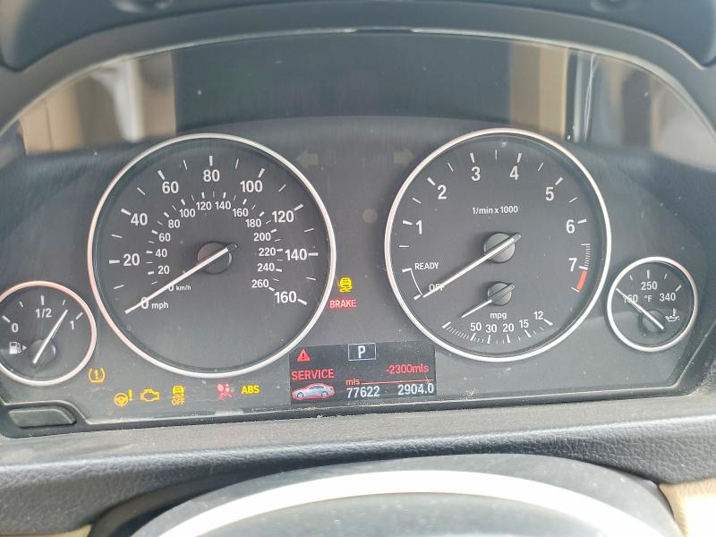 2012 BMW 3er VIN WBA3A5G52CNP17934 COPART salvage auction — FRONT END, Nv - Salvage Title, sold $550 on 2026-07-30 (photo 9)