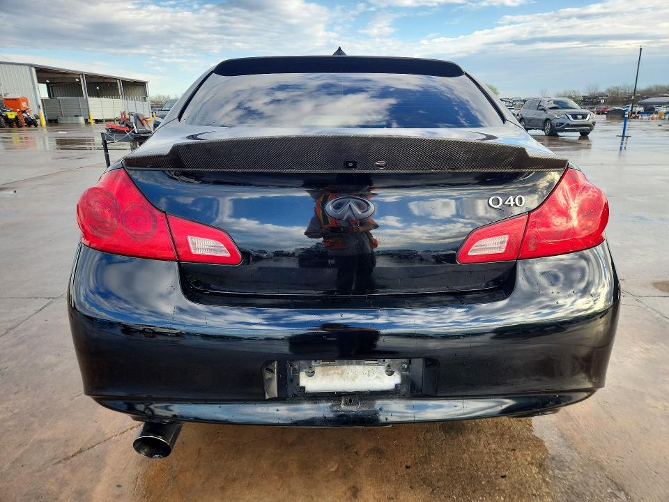 2015 Infiniti Q40 VIN JN1CV6AP6FM500441 COPART salvage auction — REAR END, Tx - Salvage Vehicle Title, sold $1,100 on 2026-07-09 (photo 6)