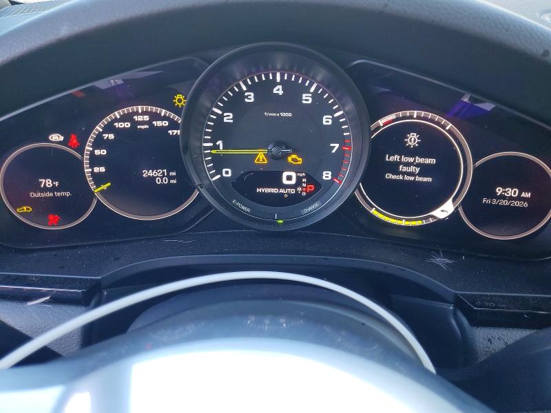 2022 Porsche Cayenne VIN WP1BE2AY8NDA51058 COPART salvage auction — Front End, CA - SALVAGE CERTIFICATE (P), sold $37,000 on 2026-04-21 (photo 9)