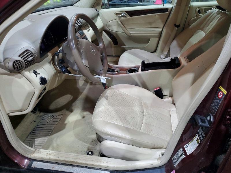 2006 Mercedes-benz C-klasse VIN WDBRF92H86F767676 COPART salvage auction — Burn Engine, Nh - Cert Of Title-Salvage, sold $90 on 2026-07-23 (photo 7)