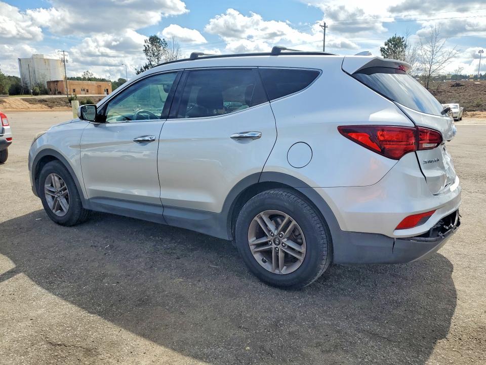 2017 Hyundai Santa fe VIN 5XYZU3LBXHG445345 COPART salvage auction — REAR END, Sc - Cert Of Title-Salvage, sold $500 on 2026-07-24 (photo 2)